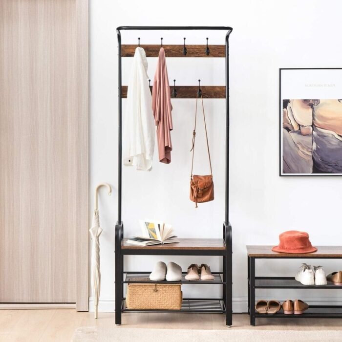 Metado Metal Clothes Rack | Black - Image 1