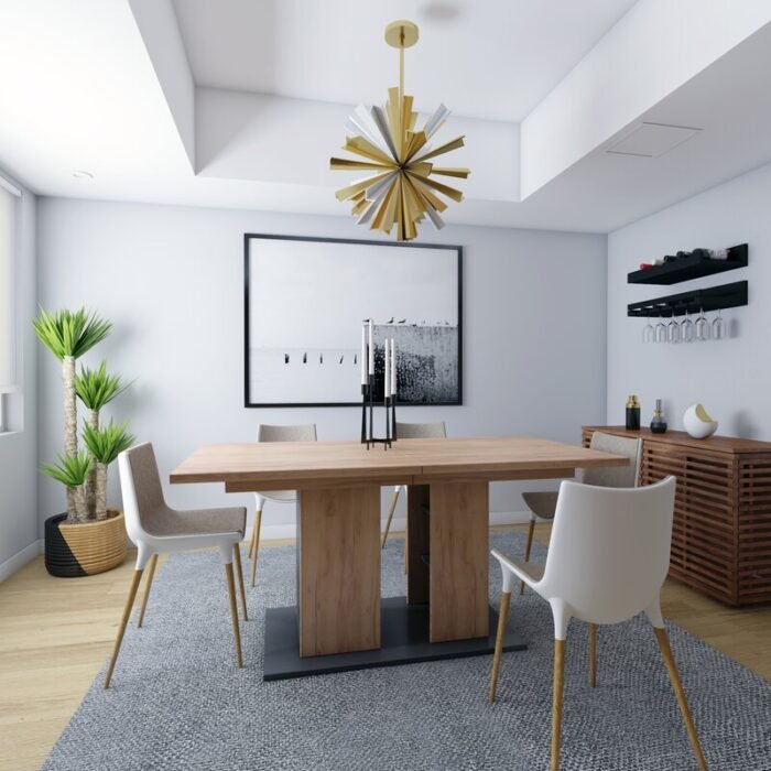 Iulia Extendable Pedestal Dining Table - Image 1