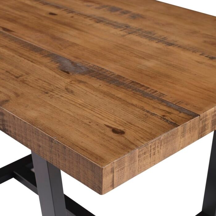 Drishti Solid Wood Trestle Dining Table - Image 7