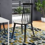 Biry Solid Wood Slat Back Arm Chair