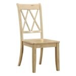 Shery Solid Wood Cross Back Side Chair (Set of 2) - Image 5
