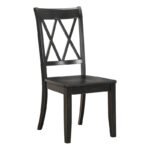 Shery Solid Wood Cross Back Side Chair (Set of 2) - Image 7