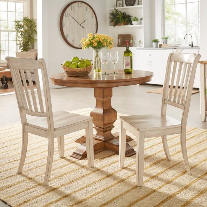 Helin Solid Wood Windsor Back Side Chair (Set of 2) - Image 4