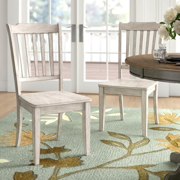 Helin Solid Wood Windsor Back Side Chair (Set of 2) - Image 1