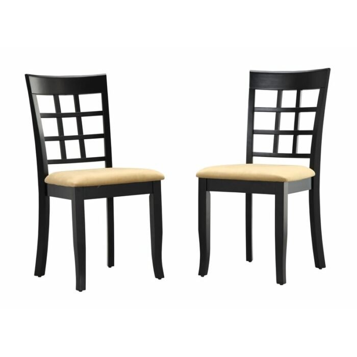 Jilla Slat Back Side Chair in Black (Set of 2) - Image 3