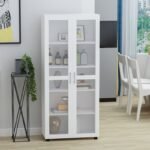 Nardin Storage Cabinet 5 Selves 2 Door
