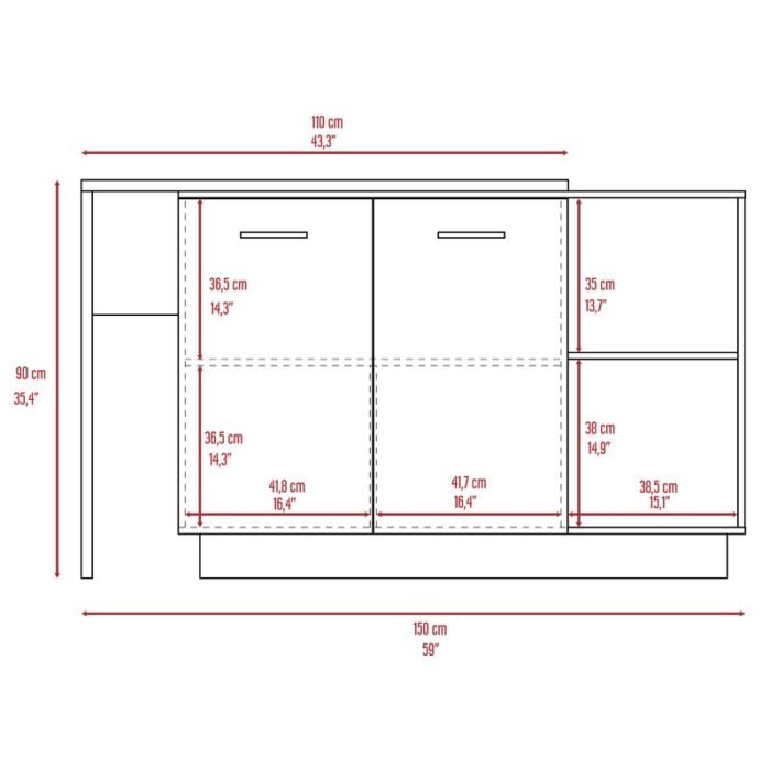 Jewlia Kitchen Island - Image 5