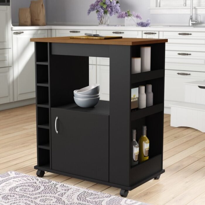weran Kitchen Cart with Locking Wheels - Image 2
