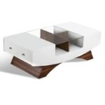 Madilynn Trestle Coffee Table with Storage - Image 7