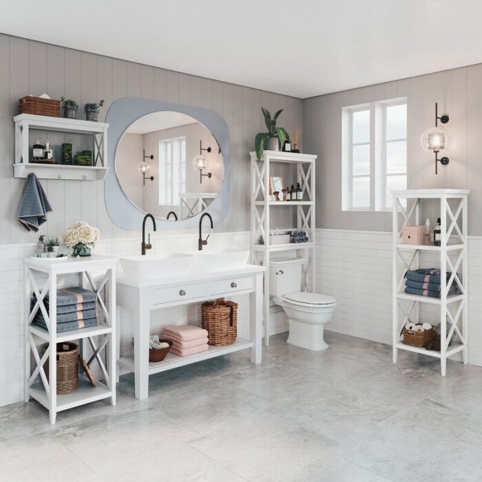 Scarlett Free-Standing Bathroom With Shelves - Image 3