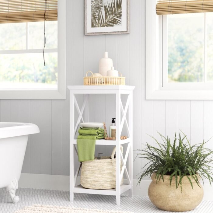 Scarlett Free-Standing Bathroom With Shelves - Image 1