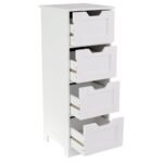 Bath Vida Priano Bathroom 4 Drawer Floor Standing Cabinet Unit Storage Wood - Image 2