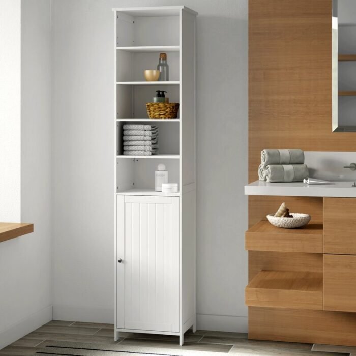 Evvie Linen Bathroom Cabinet - Image 1