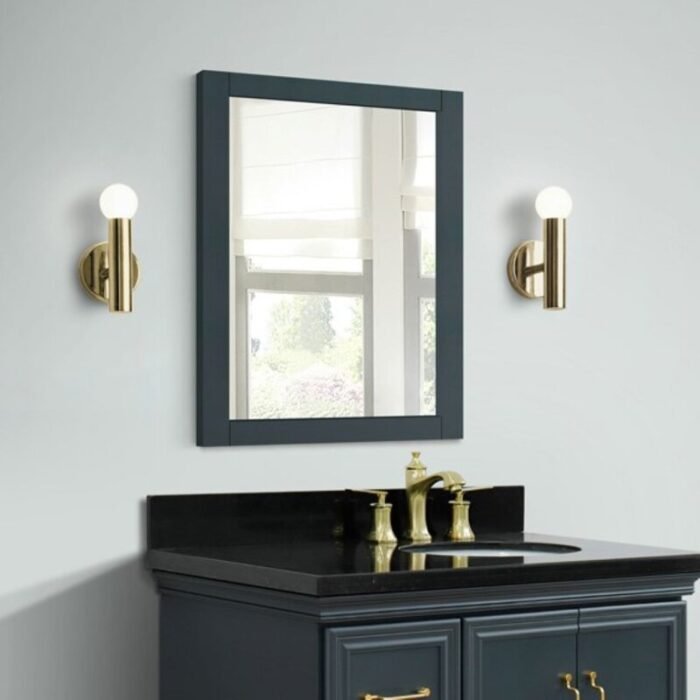 Helena Blue Wooden Frame Mirror - Image 1