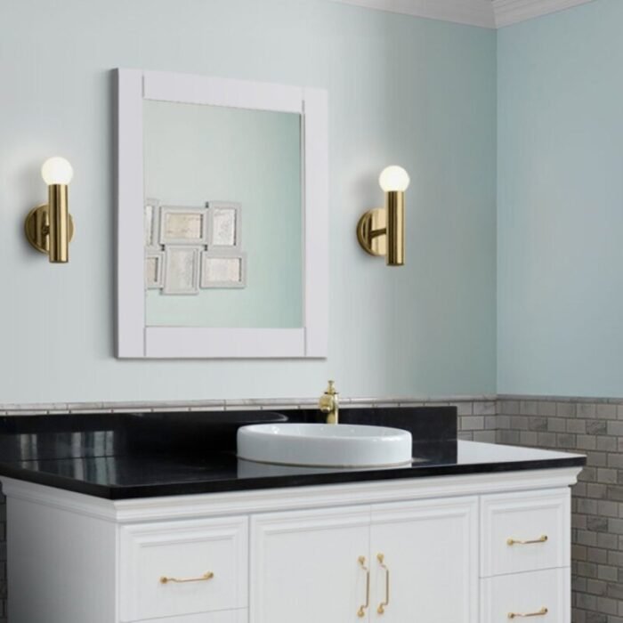 Helena Blue Wooden Frame Mirror - Image 4