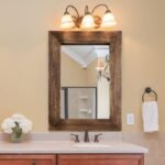 Silvia Wooden Hanging Mirror