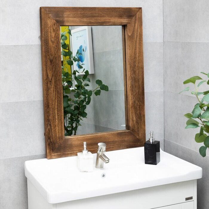Silvia Wooden Hanging Mirror - Image 5