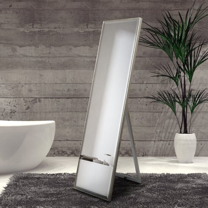 Golbahar Modern & Contemporary Beveled Cheval Mirror - Image 3