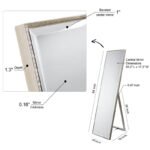 Golbahar Modern & Contemporary Beveled Cheval Mirror - Image 8