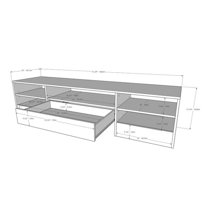 Persephone TV Stand for TVs - Image 6