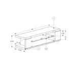 Shropshire TV Stand for TVs - Image 4