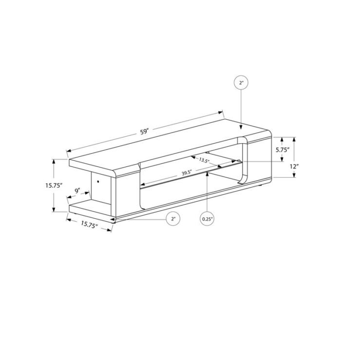 Shropshire TV Stand for TVs - Image 4