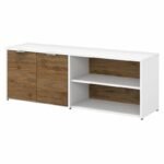 Lowarzo White and Wooden storage cabinet - Image 4