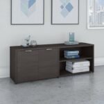 Lowarzo White and Wooden storage cabinet - Image 6
