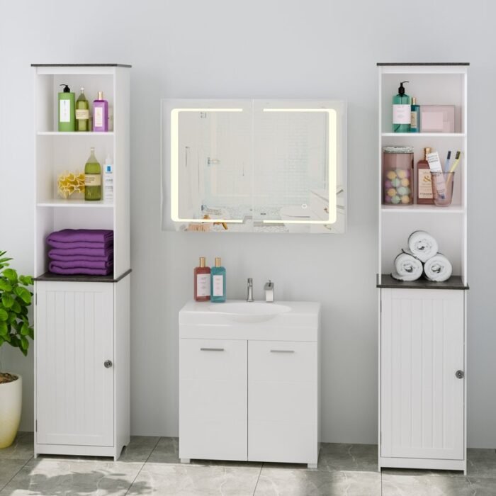 Orchid White Multifunctional Storage Cabinet - Image 3