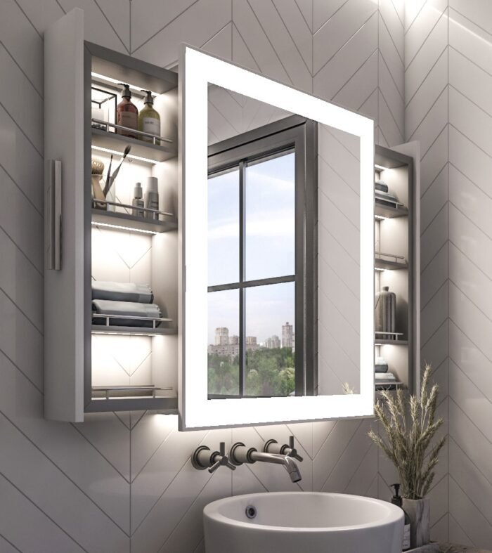 ALBA Mirror with Moving Back Storage - Image 2