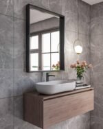 Orlina wood mirror
