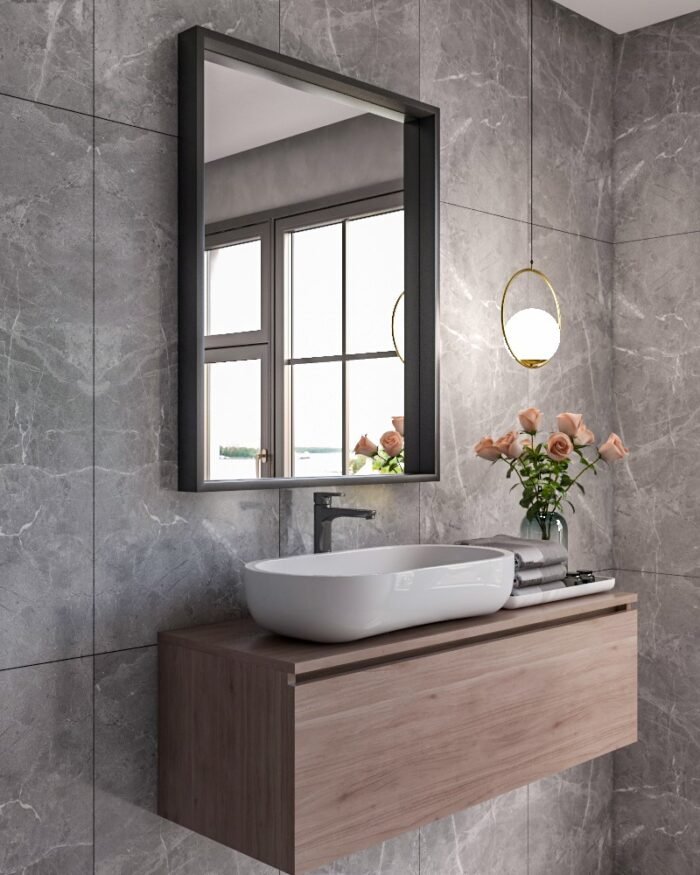 Orlina wood mirror - Image 1