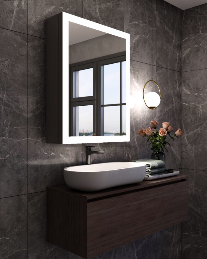 Perai led mirror with storage unit and multi-use - Image 4