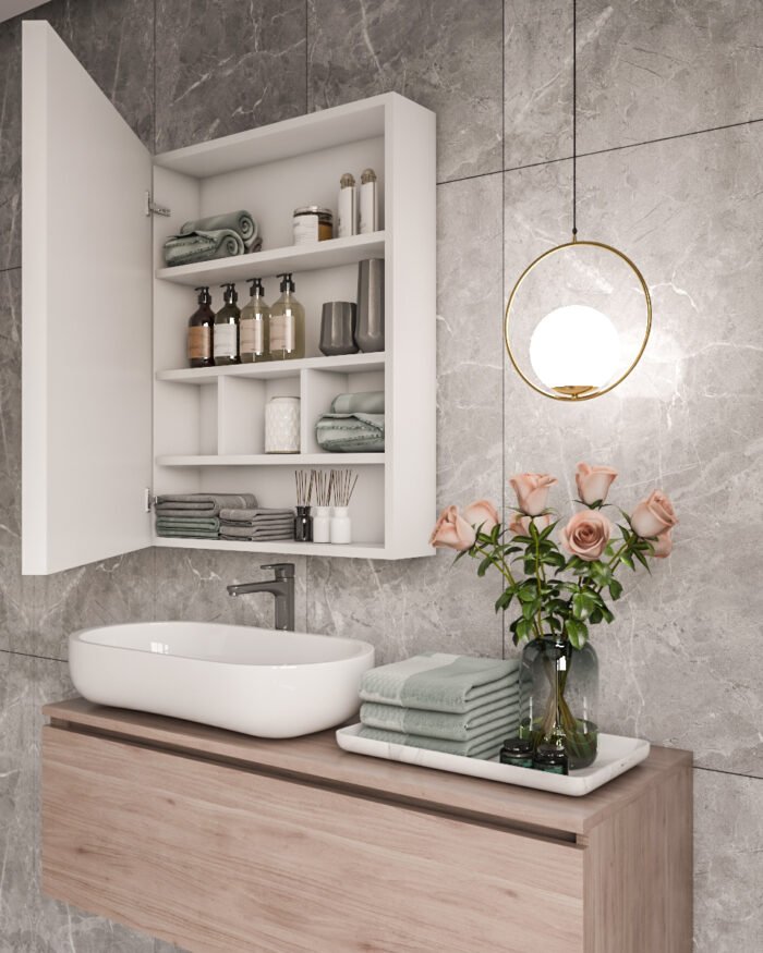 Perai led mirror with storage unit and multi-use - Image 7
