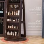 Woody Rotating Full length mirror jewelry Armoire - Image 6
