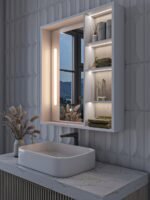 Cavena Led Mirror Cabinet With Shelves - Image 5