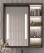 Cavena Led Mirror Cabinet With Shelves - Image 9