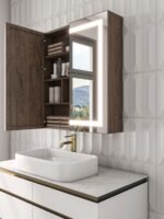 Roca Led Bathroom Mirror with Storage unit - Image 5