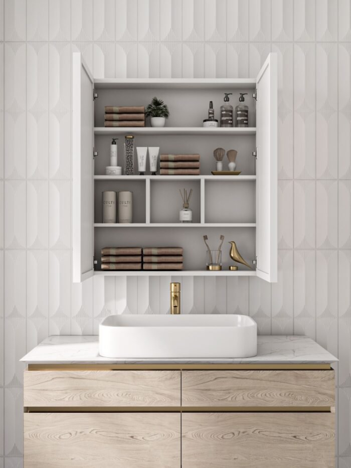 Roca Led Bathroom Mirror with Storage unit - Image 8