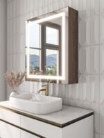 Roca Led Bathroom Mirror with Storage unit - Image 10