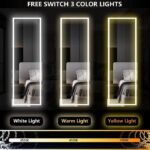 Matcha Over The Door Jewelry Armoire with Mirror - Image 7