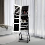 Taulix Jewelry Armoire with Mirror with wheels - Image 4