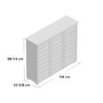 Swisst 15 Pair Shoe Storage Cabinet - 8 shelves - Image 6