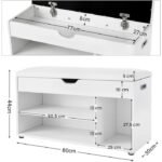 Entryway 8 Pair Shoe Storage Bench - Image 3