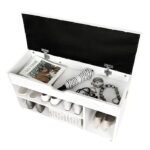 Entryway 8 Pair Shoe Storage Bench - Image 4