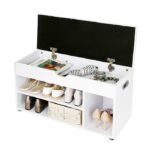 Entryway 8 Pair Shoe Storage Bench - Image 5