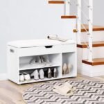 Entryway 8 Pair Shoe Storage Bench