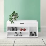 Entryway 8 Pair Shoe Storage Bench - Image 11