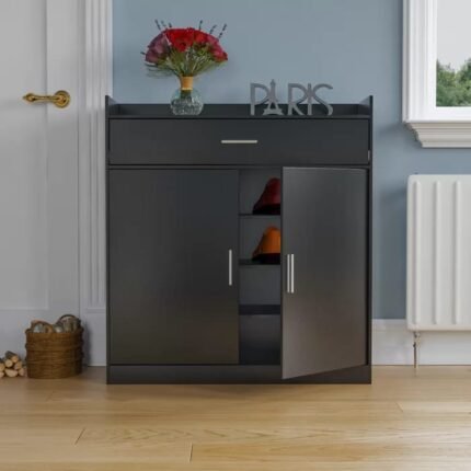 Geloppi Shoe Storage Cabinet - Black