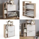 Jaska Flip Down Shoe Storage Cabinet - Image 3